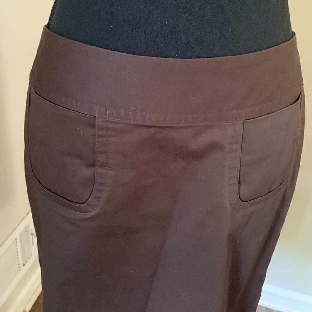 Talbots chocolate brown skirt size 8p  preloved ❤️EUC